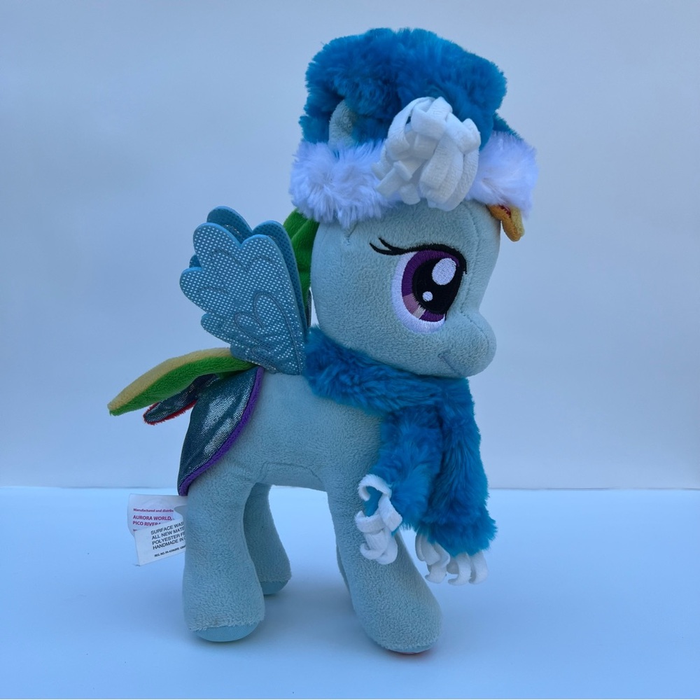 My Little Pony 11" Aurora World Multicolor Rainbow Dash Cute Plush Stuffed Toy